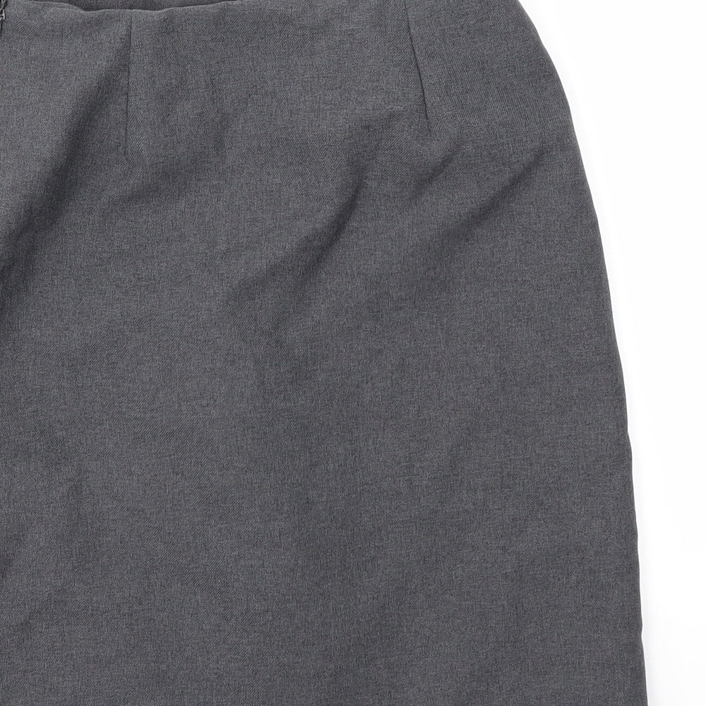 Preworn Girls Grey A-Line Skirt