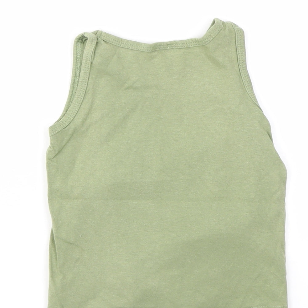 SO CUTE Girls Green Basic T-Shirt Size 18-24 Months