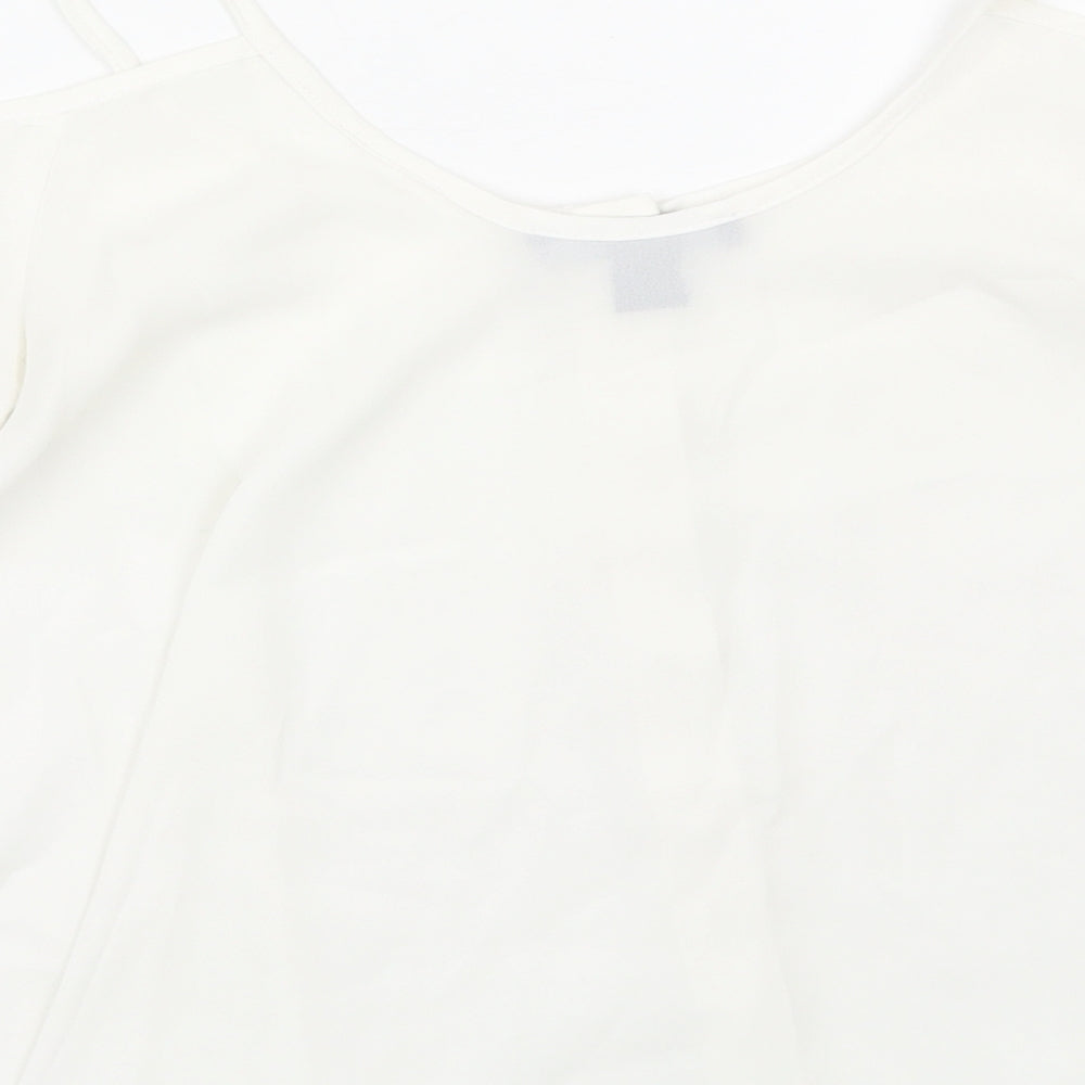 Atmosphere Womens White Basic Tank Size 6