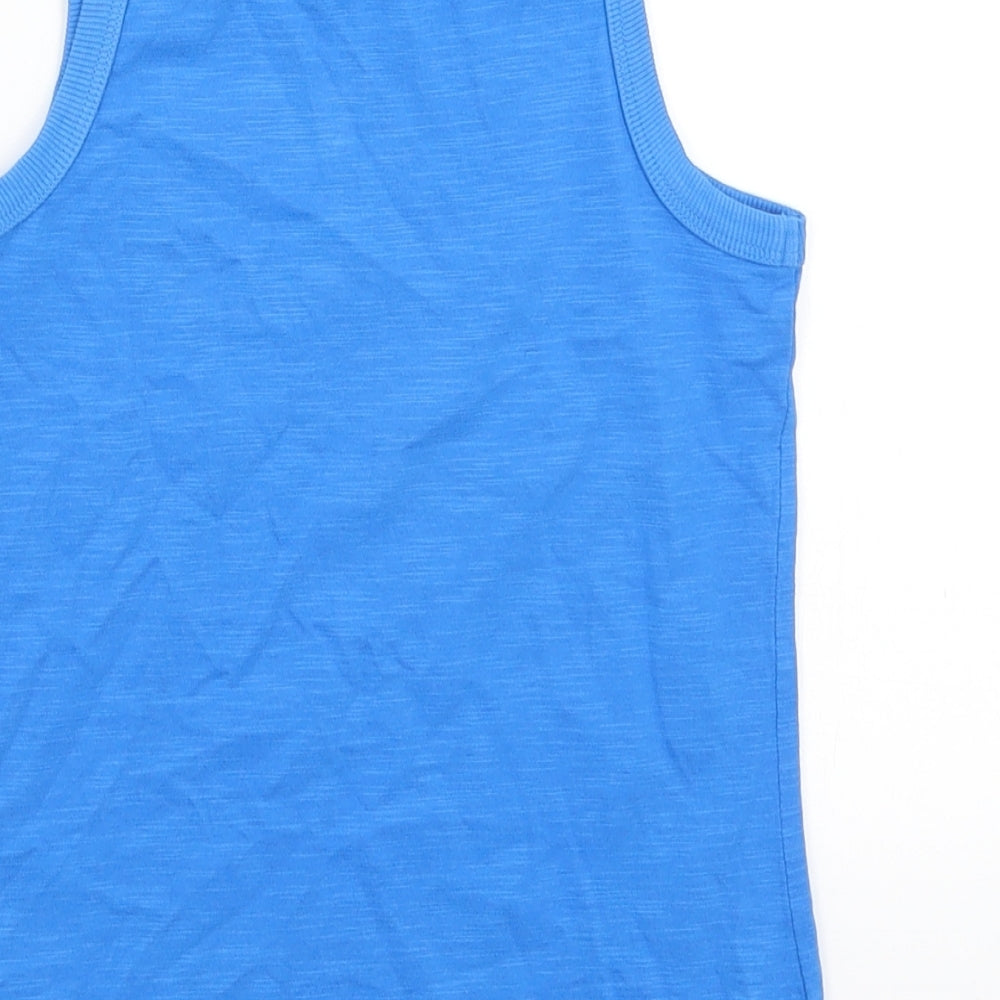 Marks & Spencer Boys Blue Basic Tank Size 6-7 Years