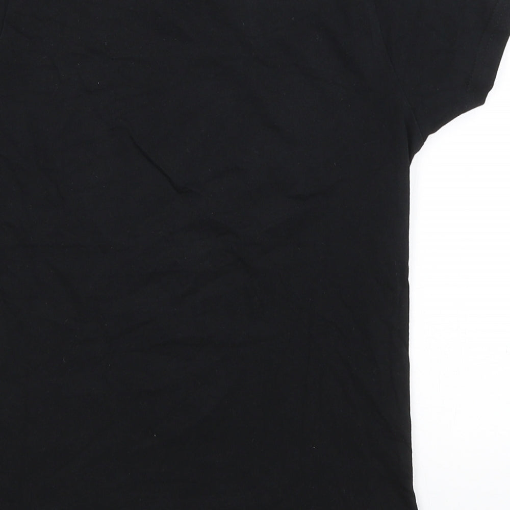 Primark Girls Black Basic T-Shirt Size 7-8 Years - Flossing