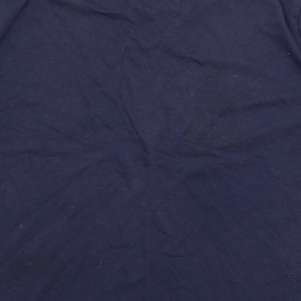 Ellie Louise Womens Blue Basic T-Shirt Size S
