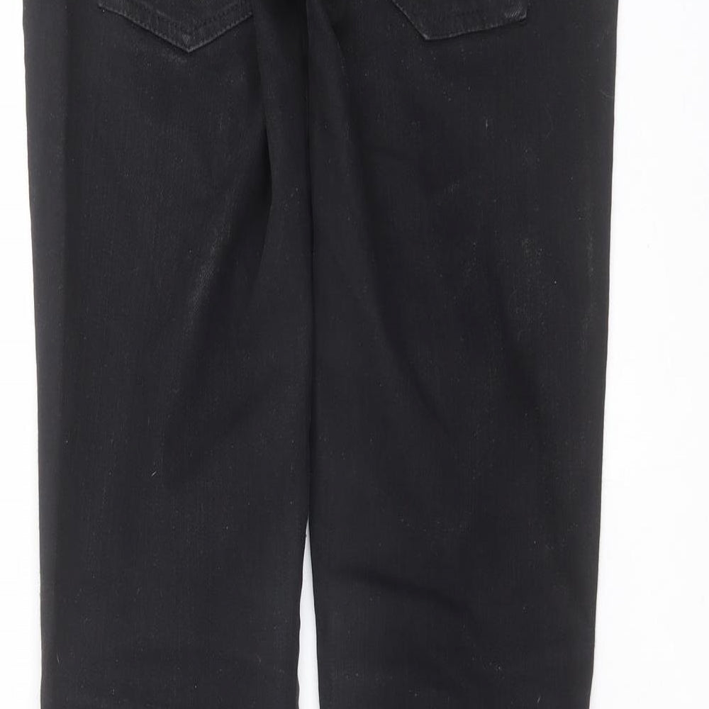 future generation Womens Black Denim Straight Jeans Size 10 L31 in
