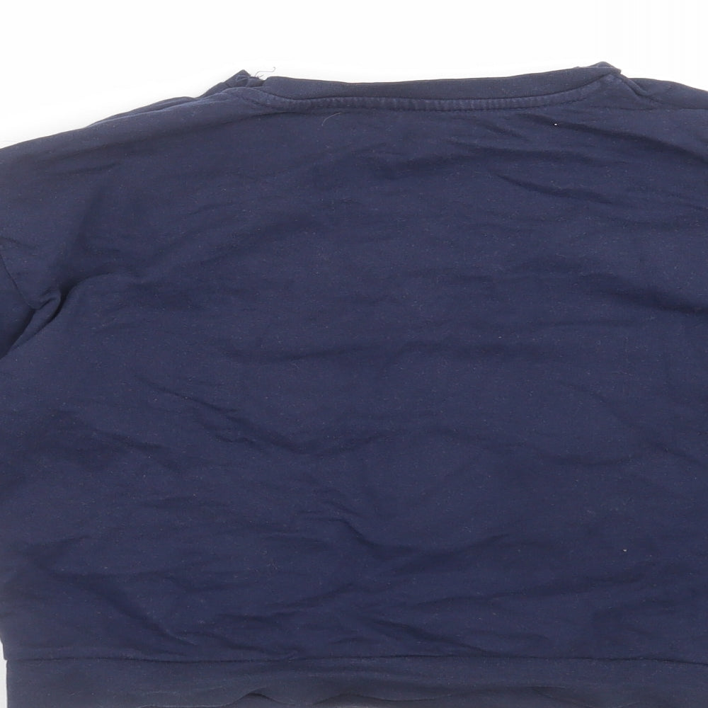 M&Co Girls Blue Pullover Sweatshirt Size 6-7 Years - unicorn
