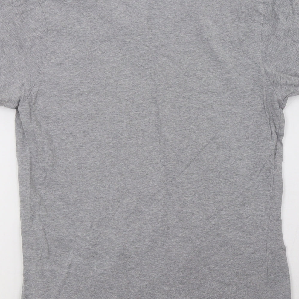 earth positive Womens Grey Basic T-Shirt Size M