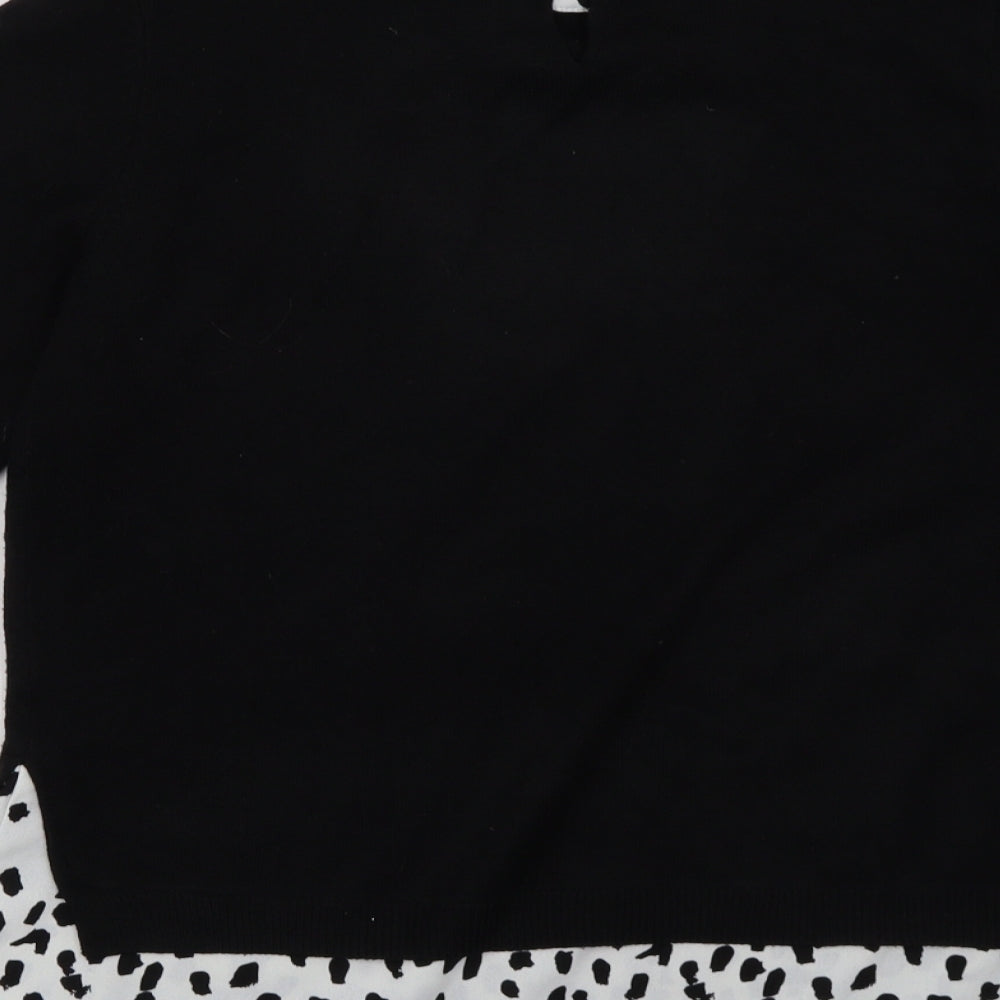 Matalan Womens Black Pullover Sweatshirt Size 10