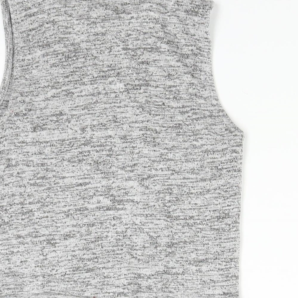Miss Selfridge Womens Grey Basic Tank Size 6