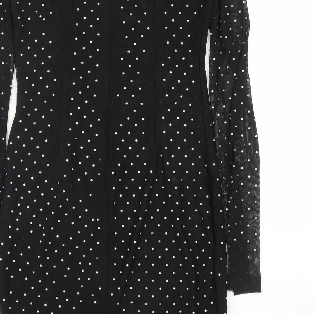 Nanana Womens Black A-Line Size 6