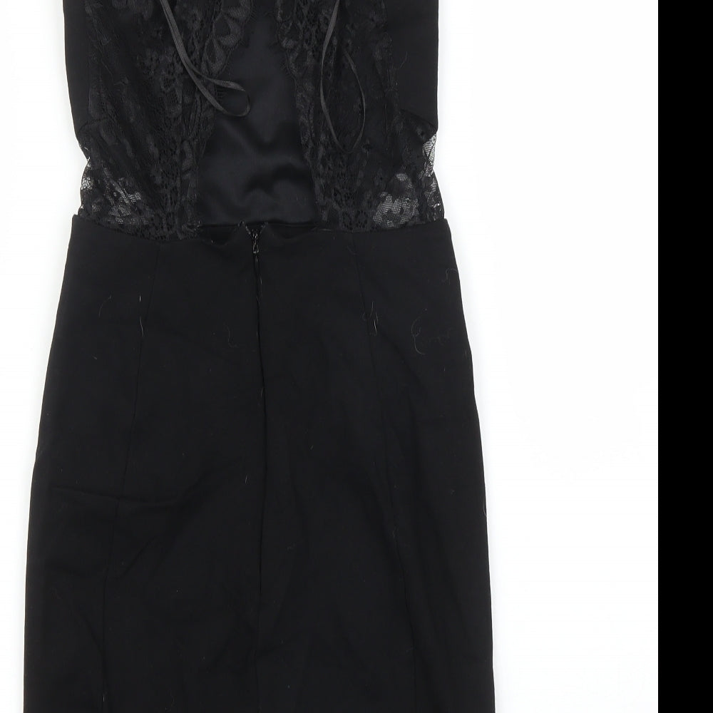 Miss Selfridge Womens Black Sheath Size 6