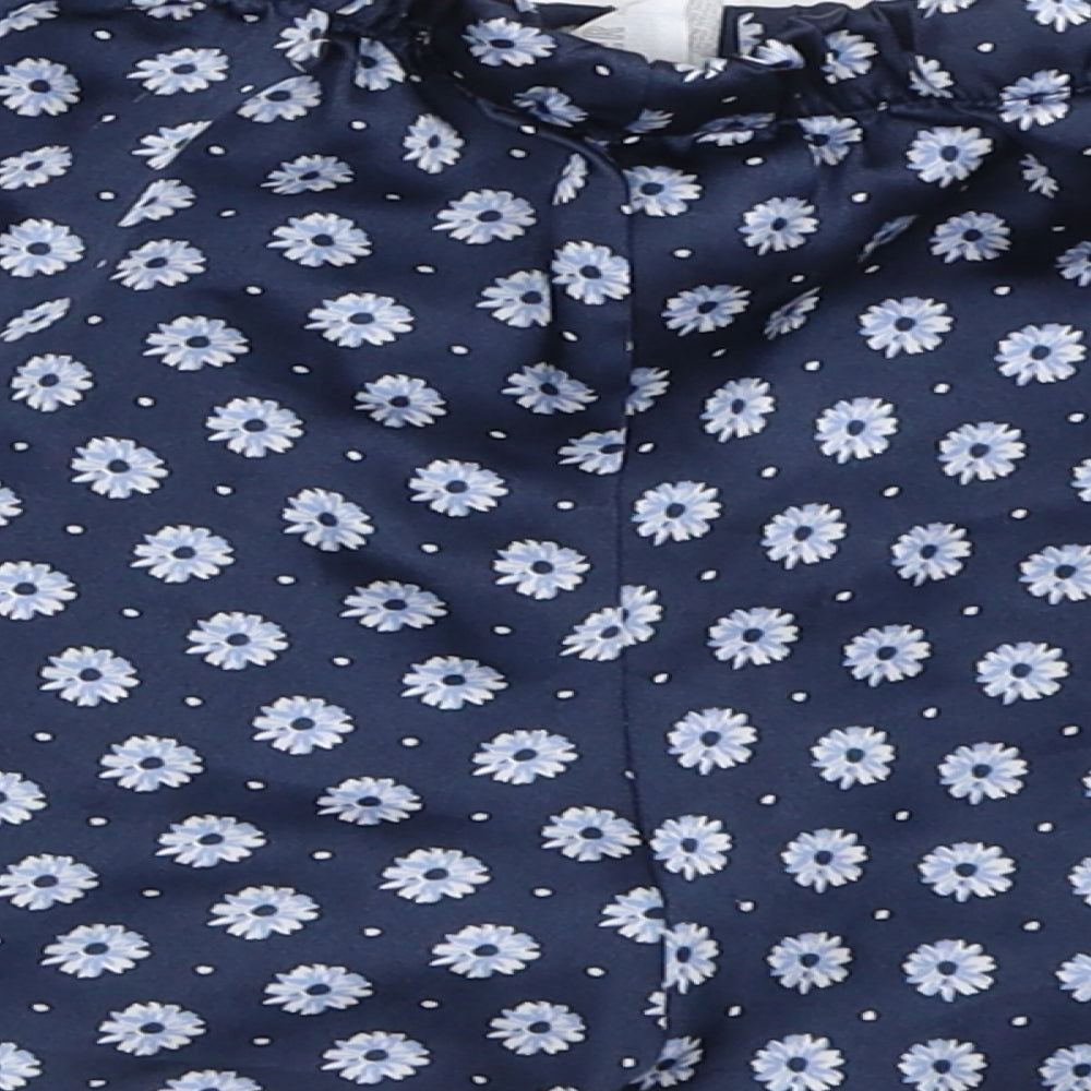 FOREVER 21 Womens Blue Floral Top Sleep Shorts Size S