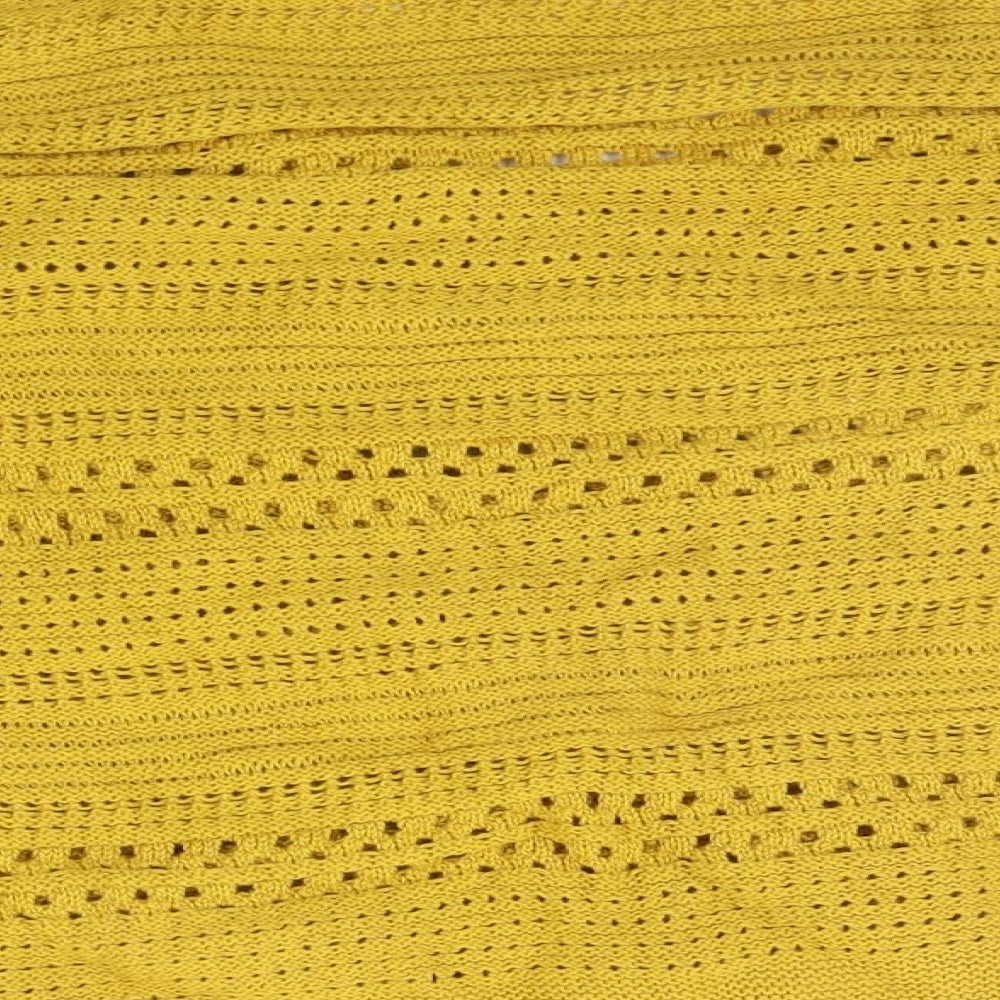Papaya Womens Yellow Pullover Jumper Size M