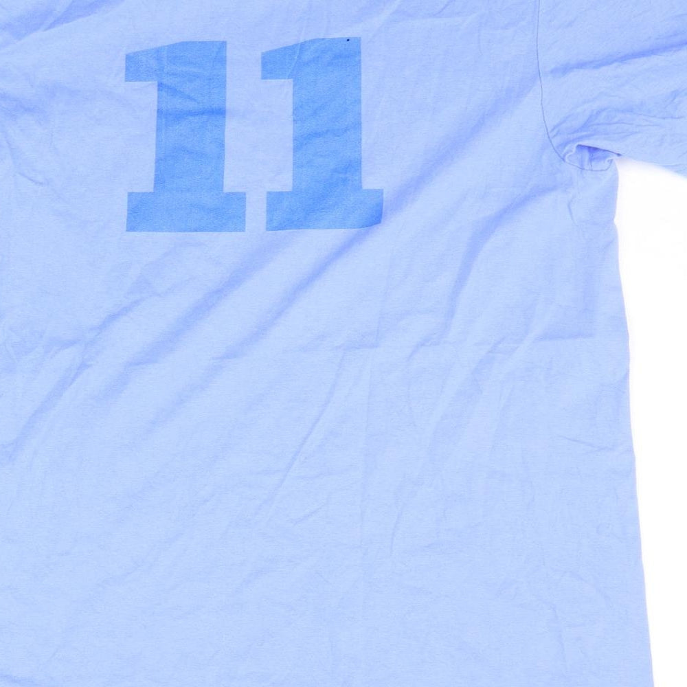Gildan Mens Blue T-Shirt Size M - 11