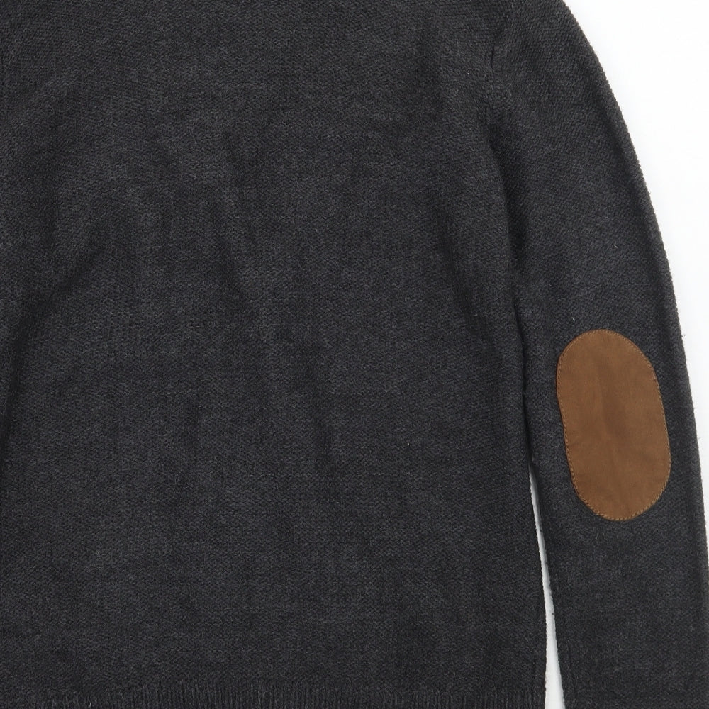 Sao Paulo Womens Grey Cardigan Jumper Size M