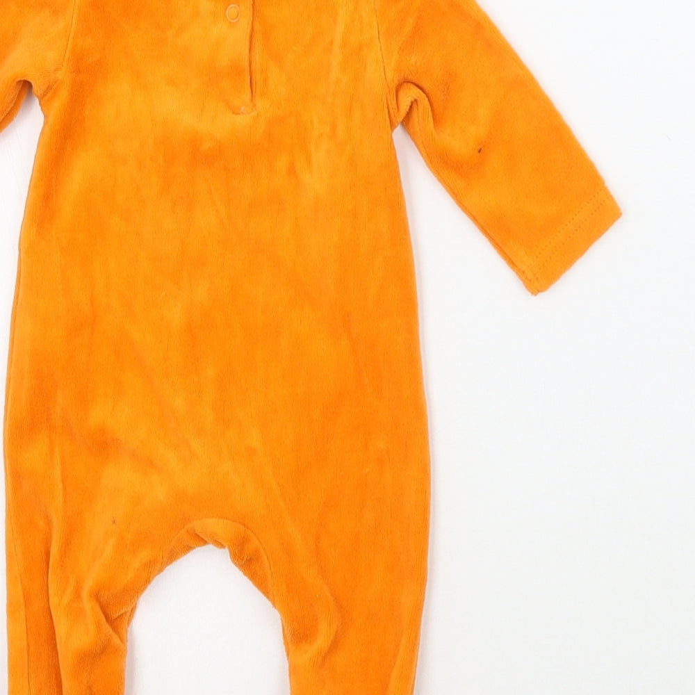 Hallow Scream Baby Orange Babygrow One-Piece Size 0-3 Months