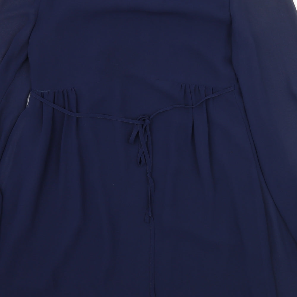 Warehouse Womens Blue A-Line Size 12