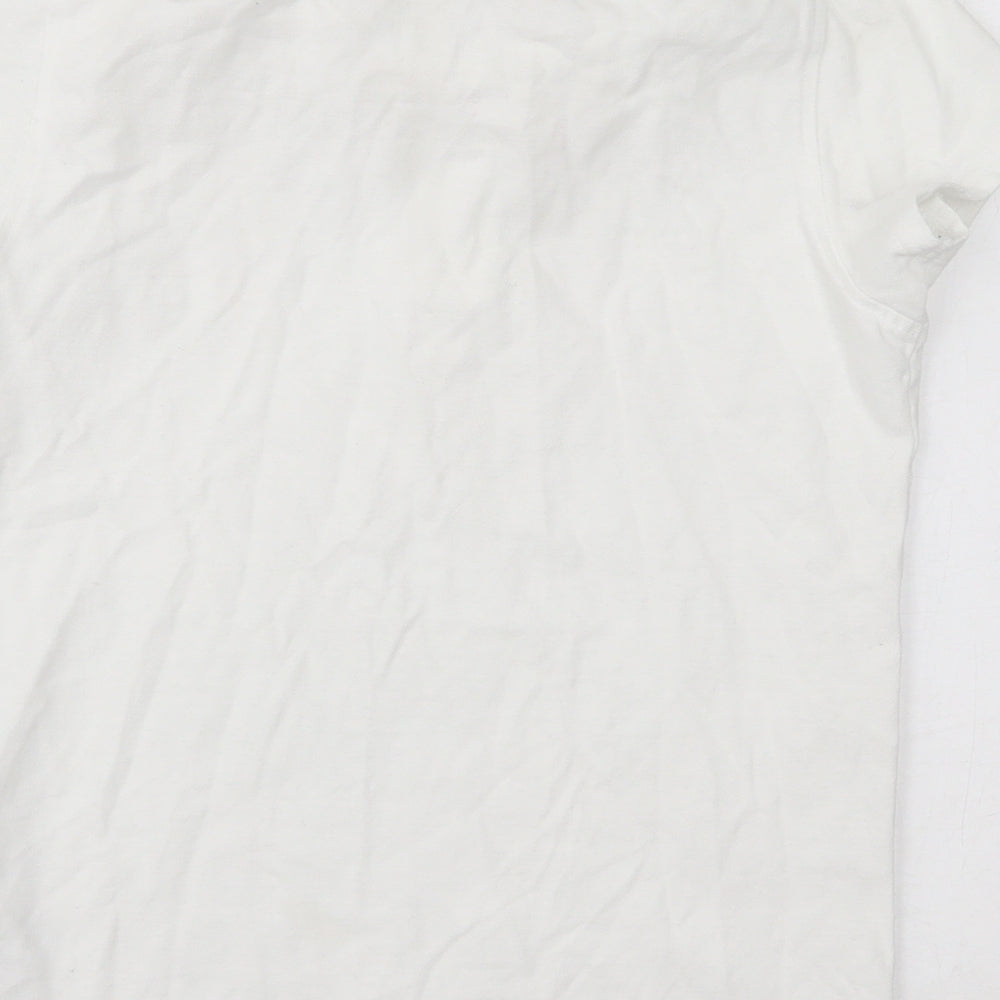 Georgre Girls White Basic Polo Size 13-14 Years
