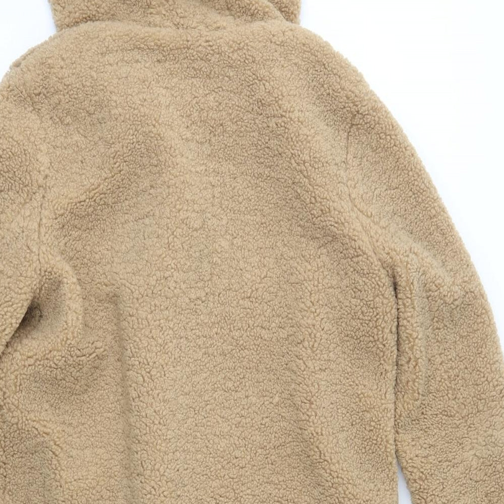 Papaya Womens Brown Overcoat Coat Size 12