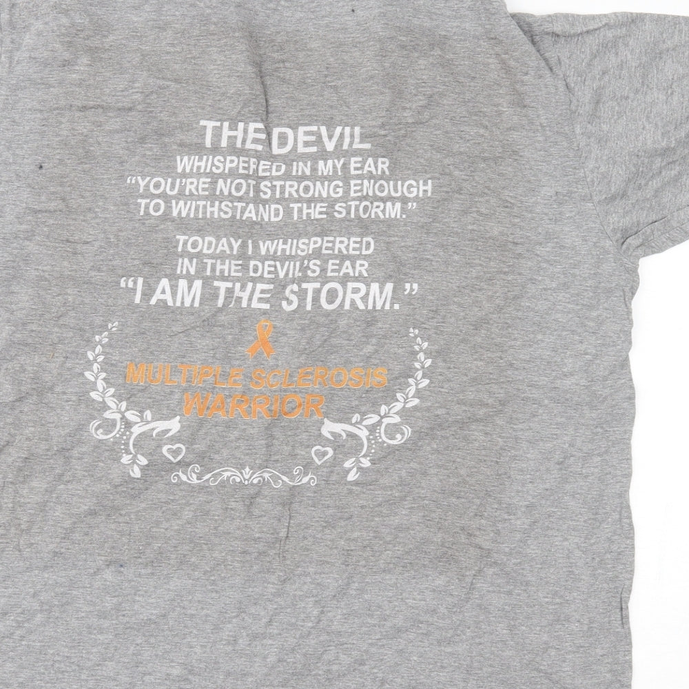 SOLS Womens Grey Basic T-Shirt Size L