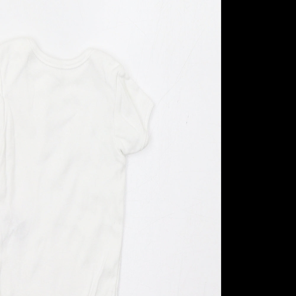 George Baby White Romper One-Piece Size 0-3 Months - Bunny & Bear