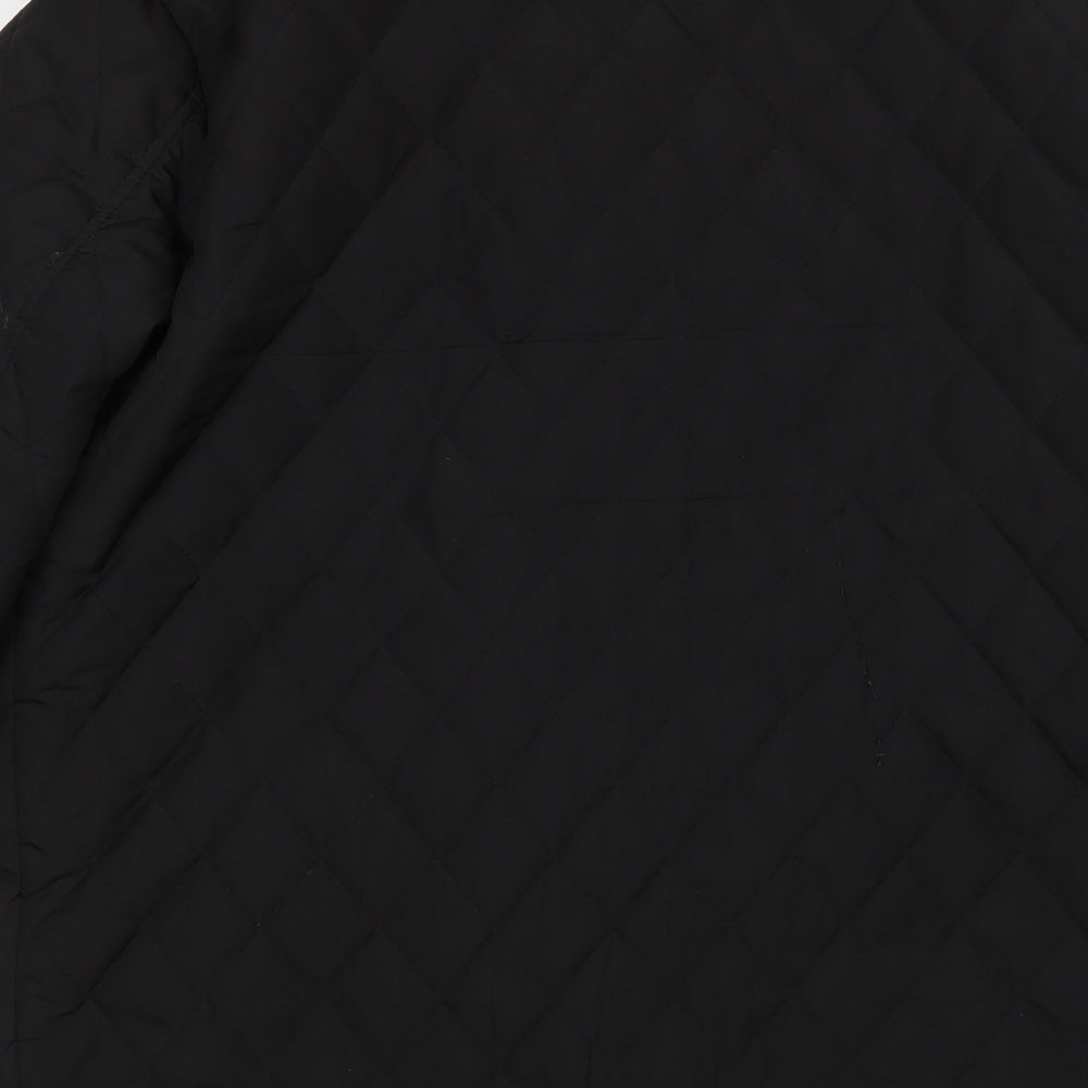 Propeller Womens Black Quilted Coat Size M