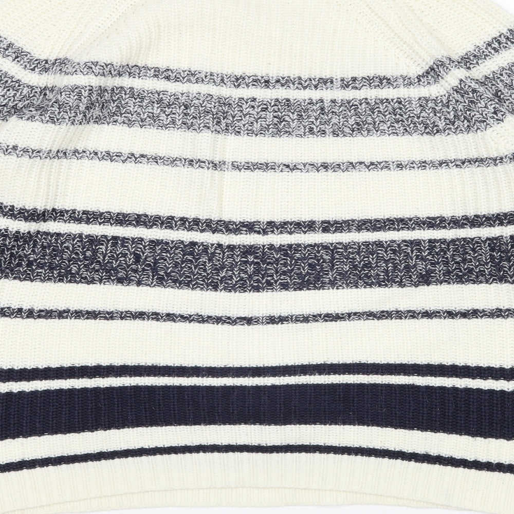 Originals Knitwear Womens Multicoloured Striped Pullover Jumper Size M