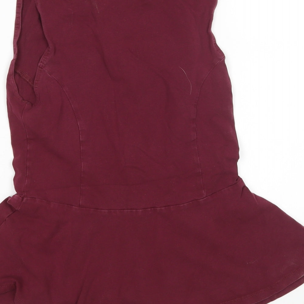 New Look Womens Purple Basic Tank Size 10