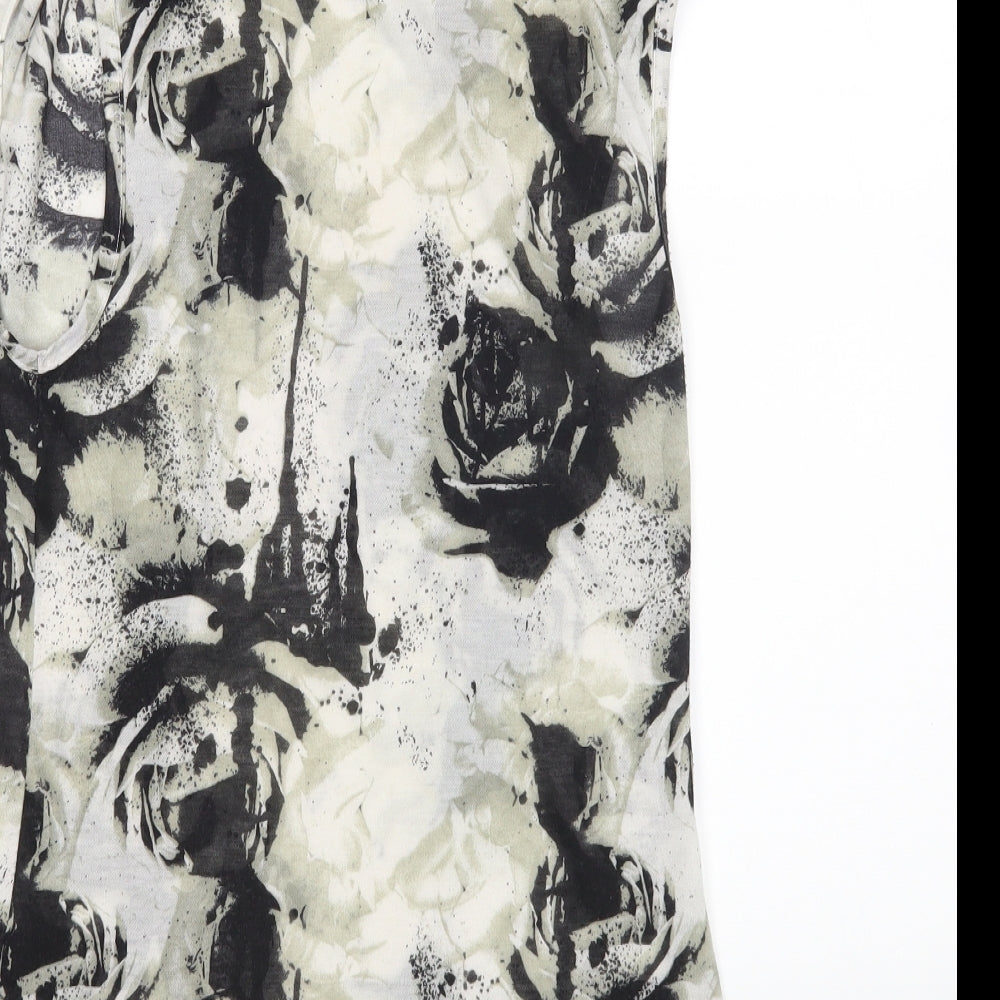Miss Selfridge Womens Multicoloured Floral Basic Blouse Size 8