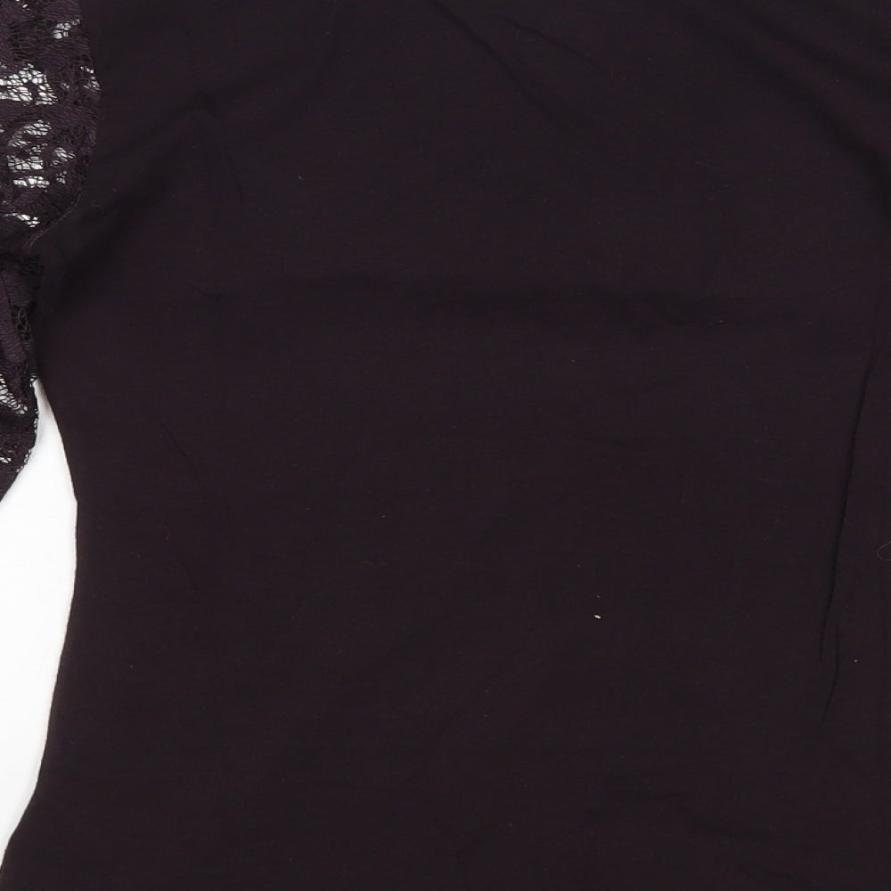 H&M Womens Purple Basic Blouse Size S