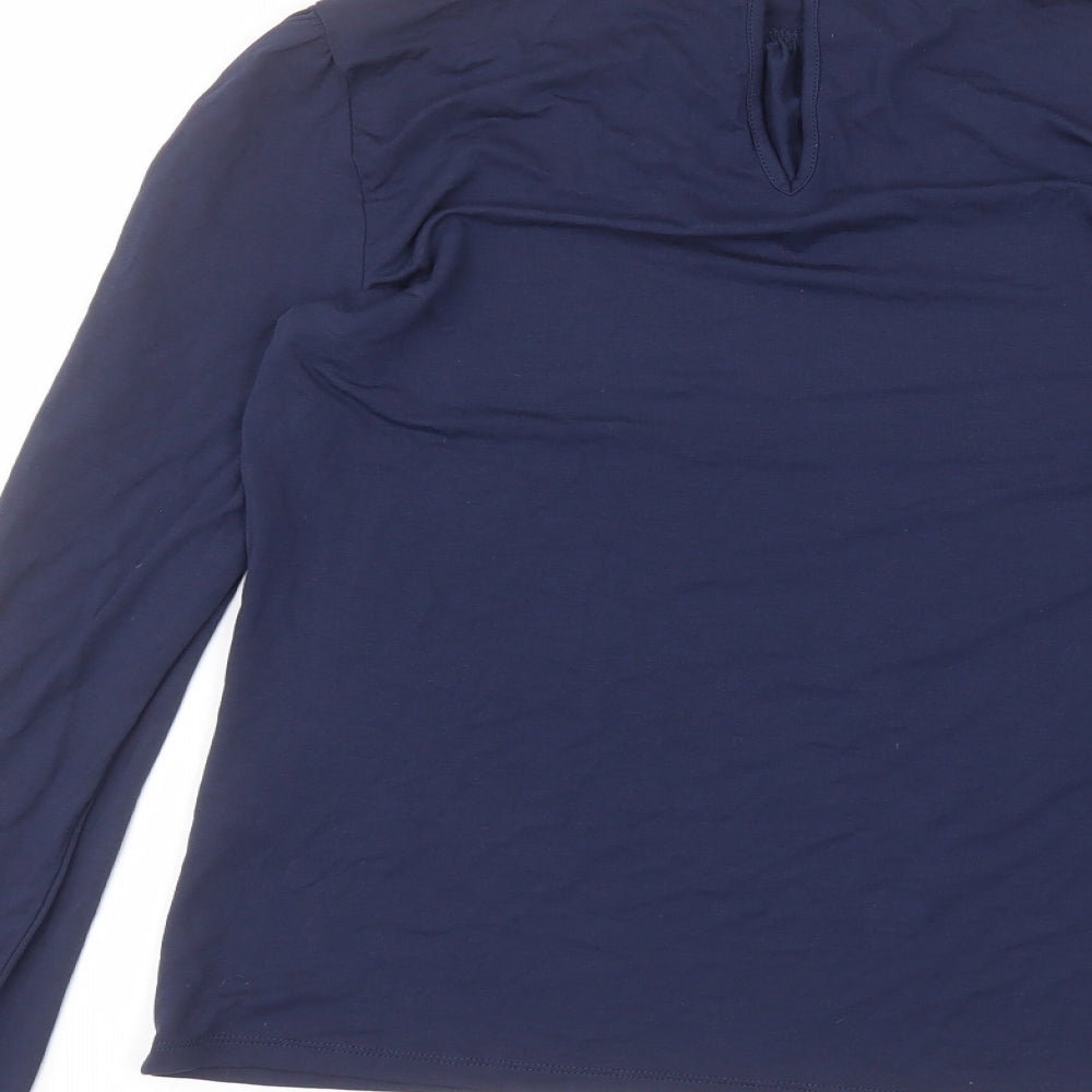 Oasis Womens Blue Basic T-Shirt Size M