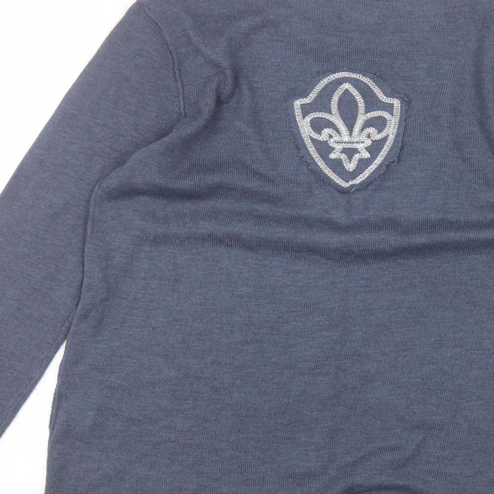 Carling Womens Blue Cardigan Jumper Size L