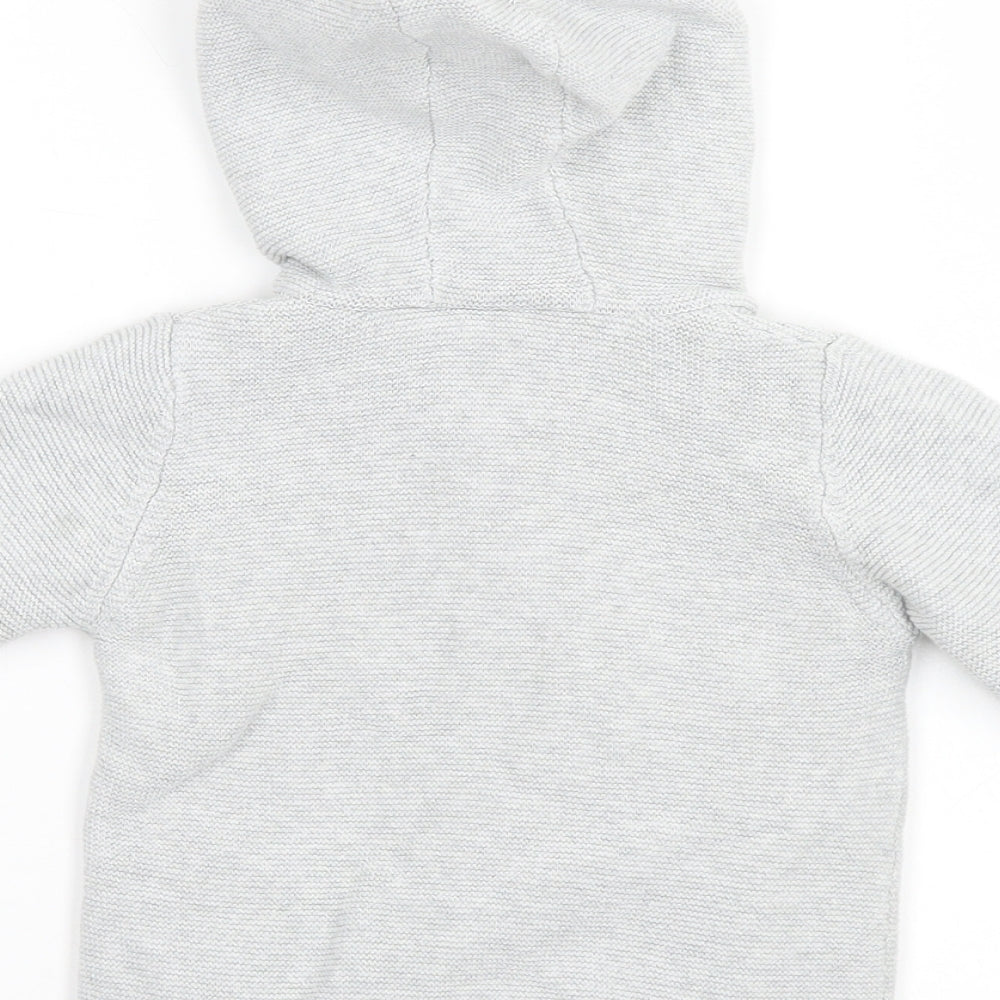 PURE Collection Baby Grey Cardigan Jumper Size 18-24 Months