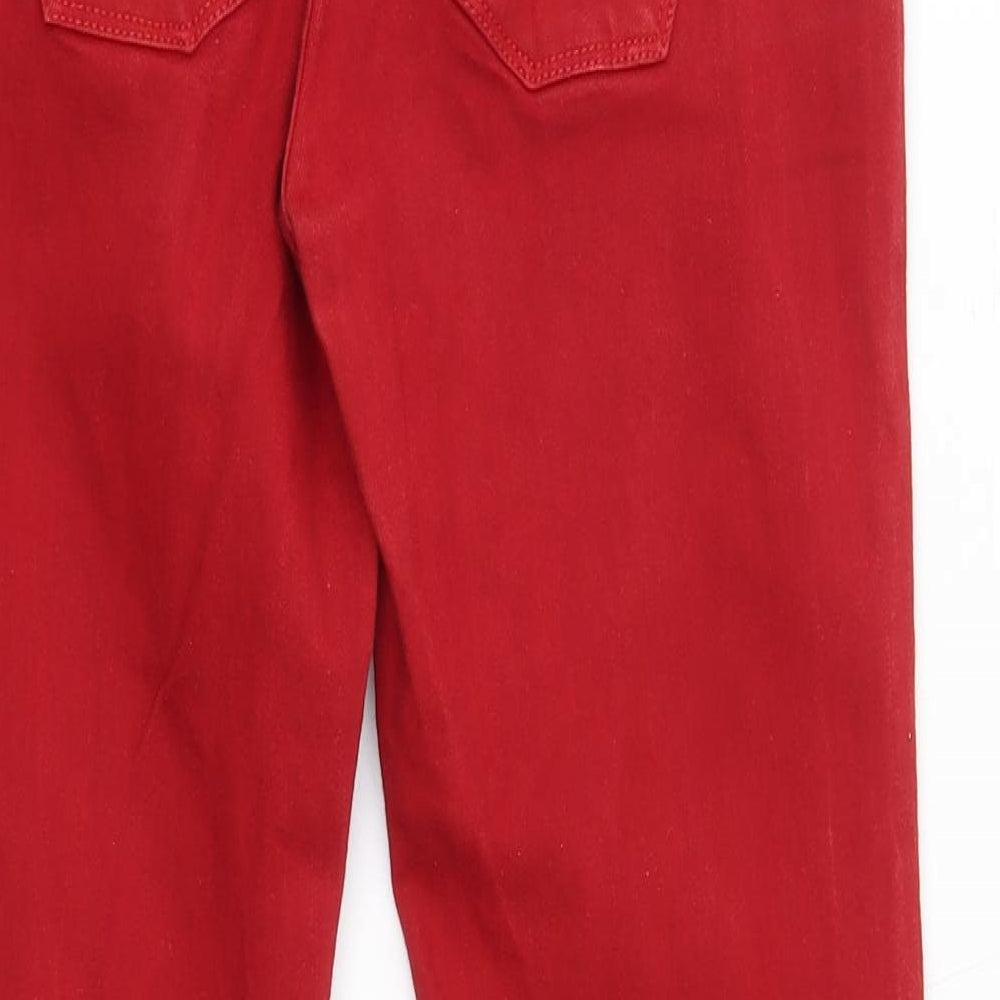 River islad Womens Red Straight Jeans Size 10 L25 in