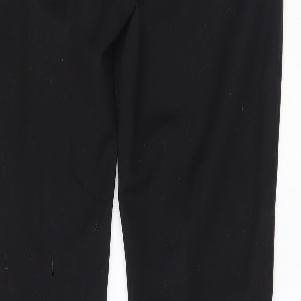 Eager Womens Black Trousers Size 10 L28 in