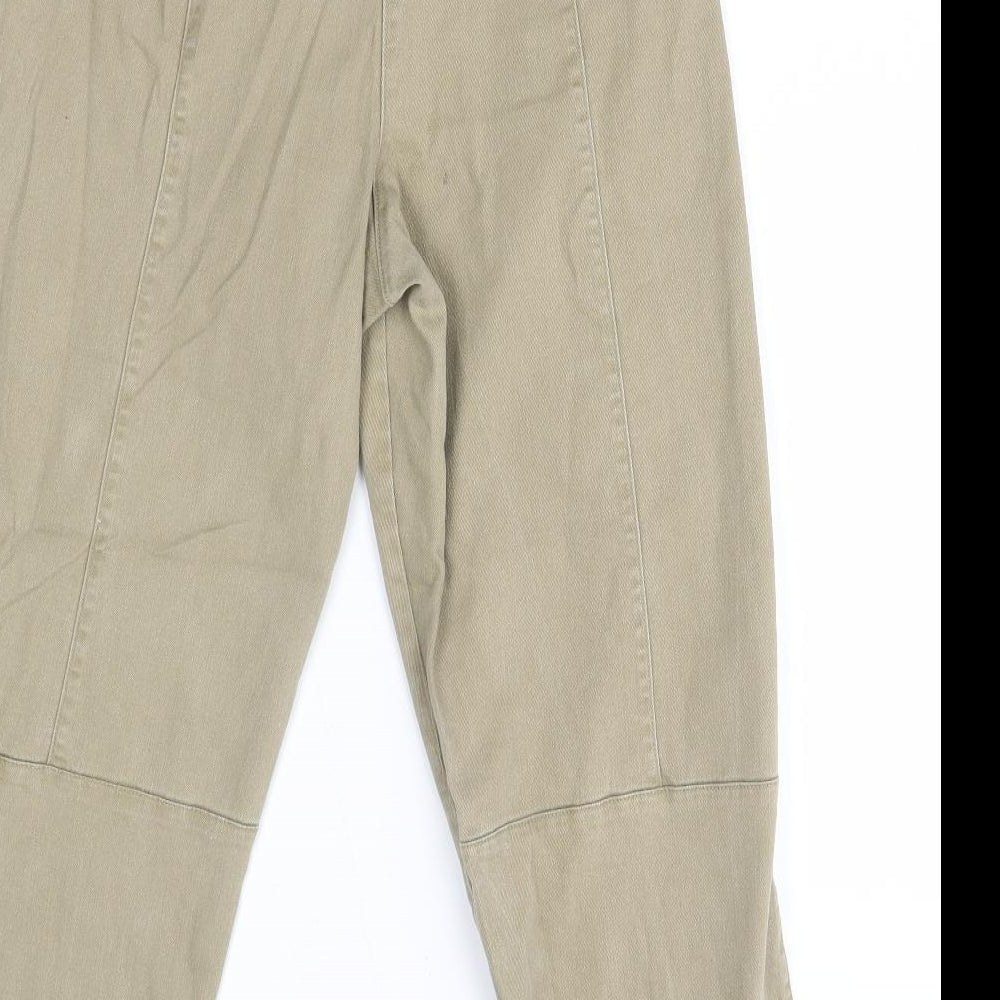 H&M Womens Beige Tapered Jeans Size 12 L25 in