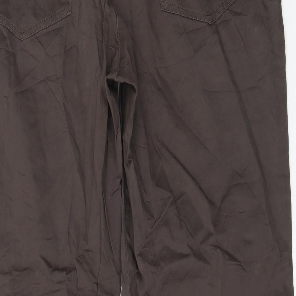 zucchero Womens Brown Trousers Size 10 L27 in