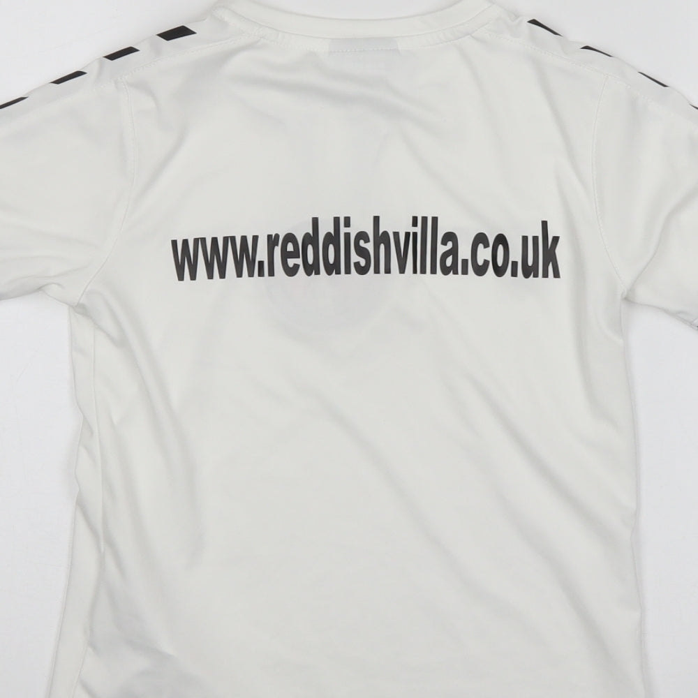 Hummel Boys White Jersey Casual Size 7 Years - Reddish villa fc