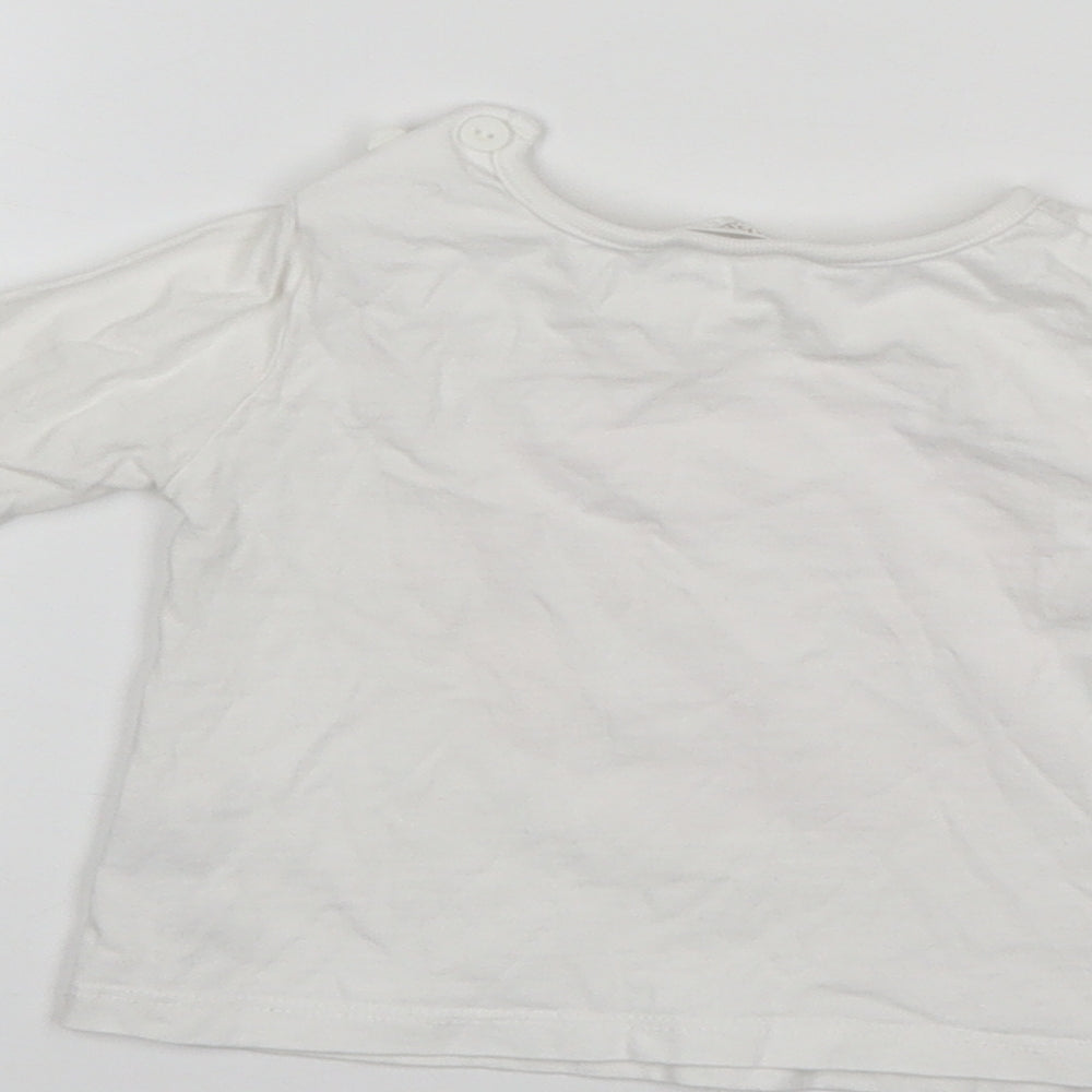M&Co Baby White Pullover Jumper Size 0-3 Months