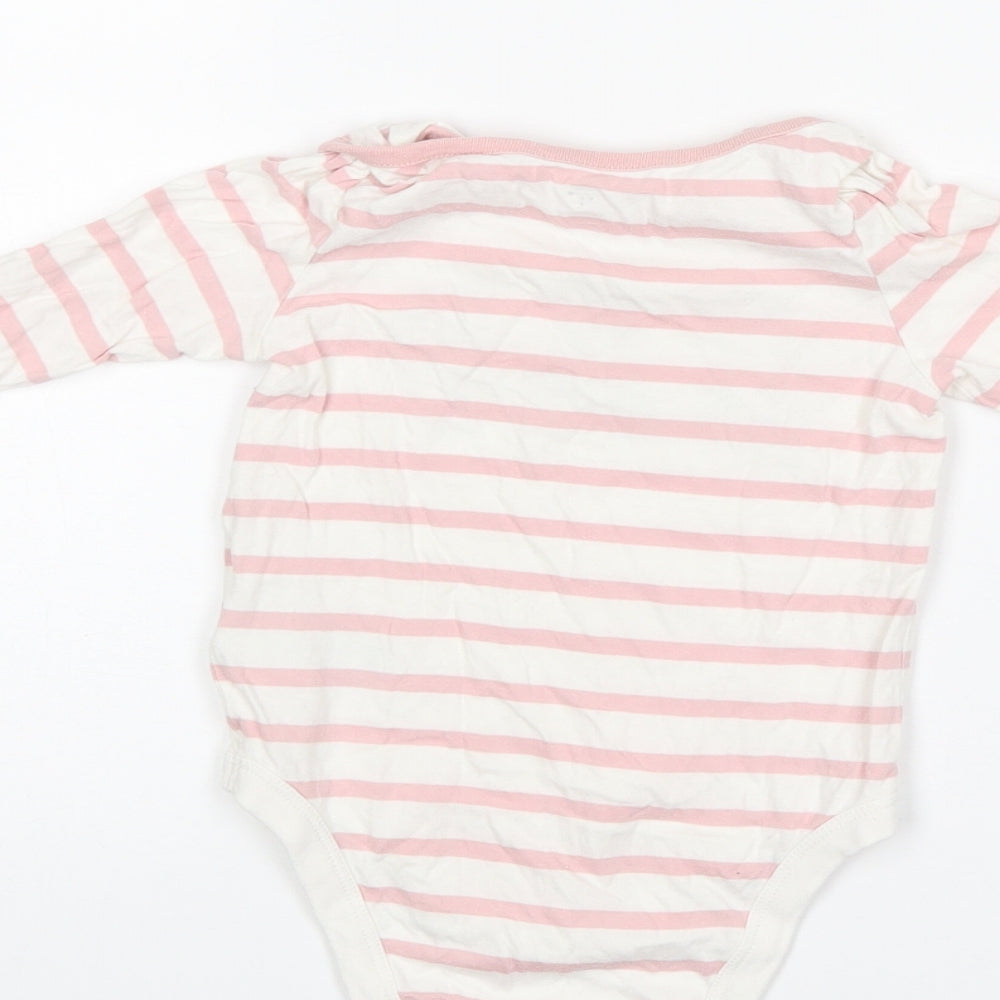 Gap Baby Pink Striped Romper One-Piece Size 12-18 Months