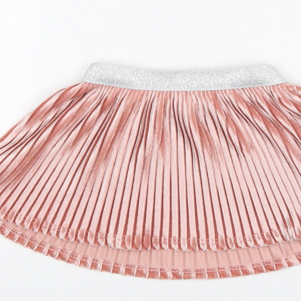 Primark Girls Pink Pleated Skirt Size 9-12 Months
