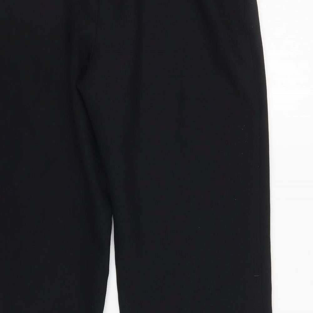 Marks & Spencer Womens Black Trousers Size 14 L28 in