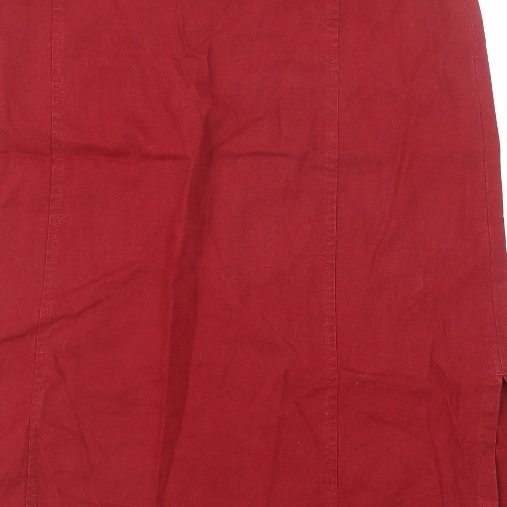 Gina B. Womens Red Straight & Pencil Skirt Size 12