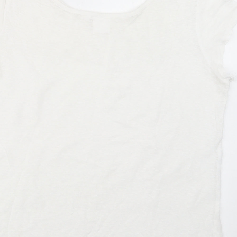 In Wear Womens White Basic T-Shirt Size S