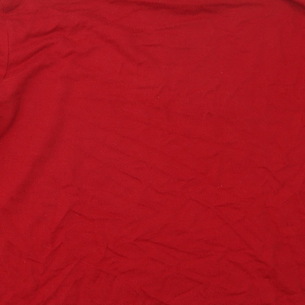 TIGI Womens Red Pullover Jumper Size 18