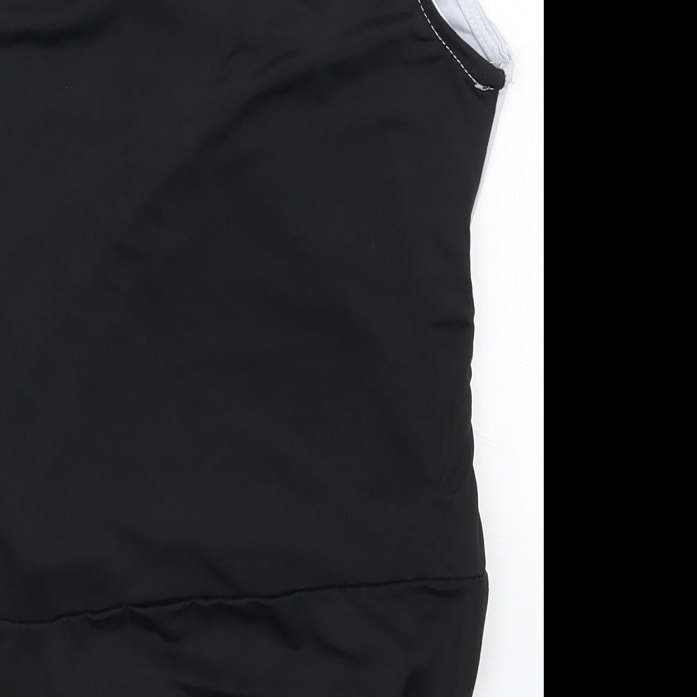 I SAW IT FIRST Womens Black Bodysuit One-Piece Size 8 - Black and White