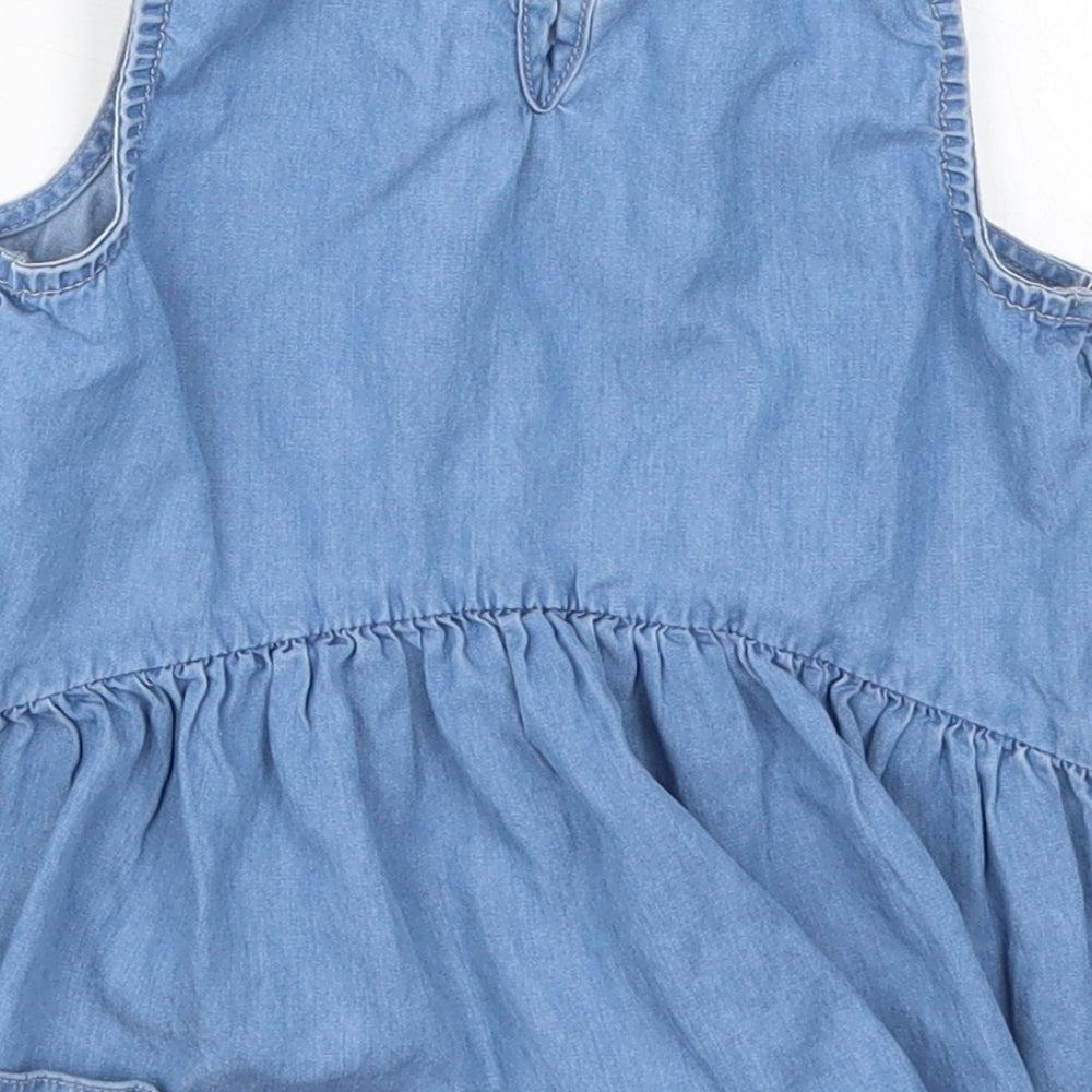 TU Girls Blue Denim Basic Tank Size 5 Years