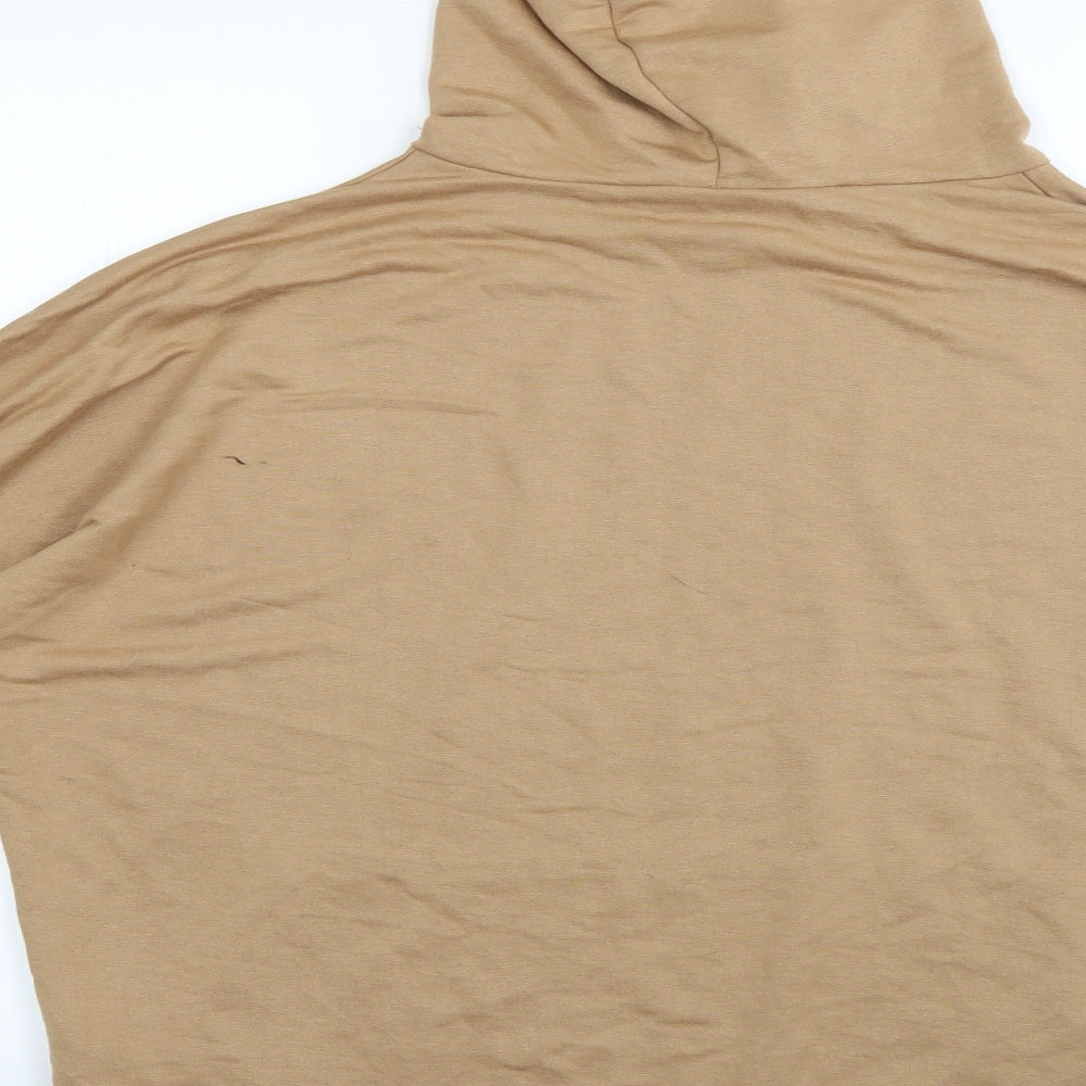 reyon Womens Brown Pullover Hoodie Size L