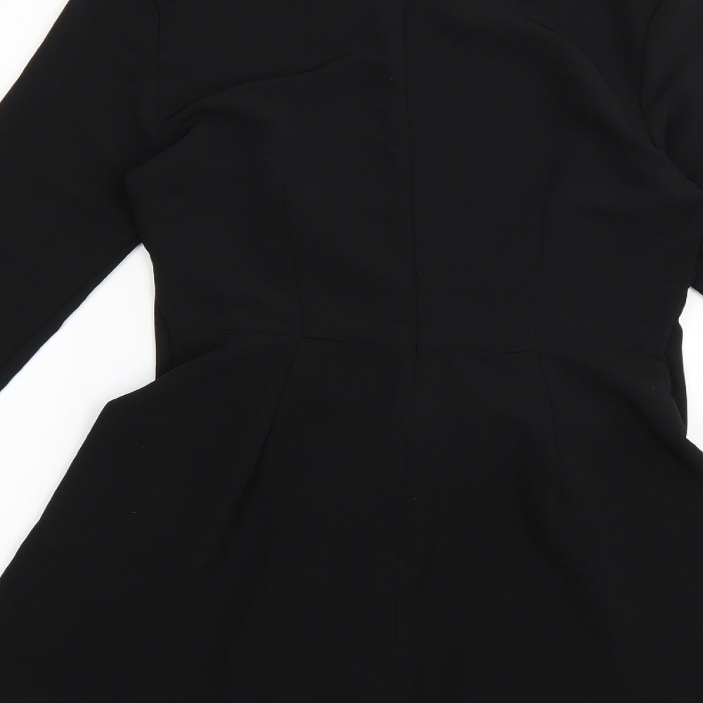 In the Style Womens Black Playsuit One-Piece Size 8