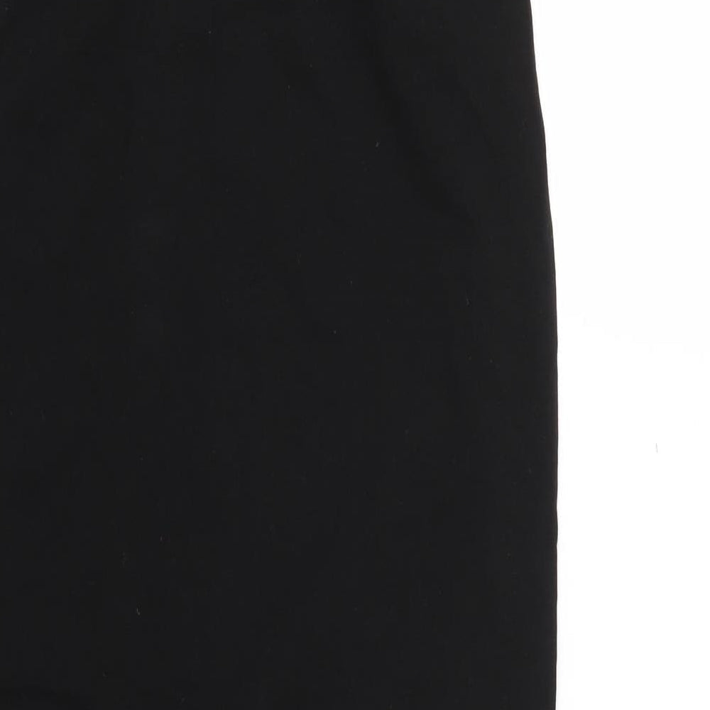 PRETTYLITTLETHING Womens Black Straight & Pencil Skirt Size 10