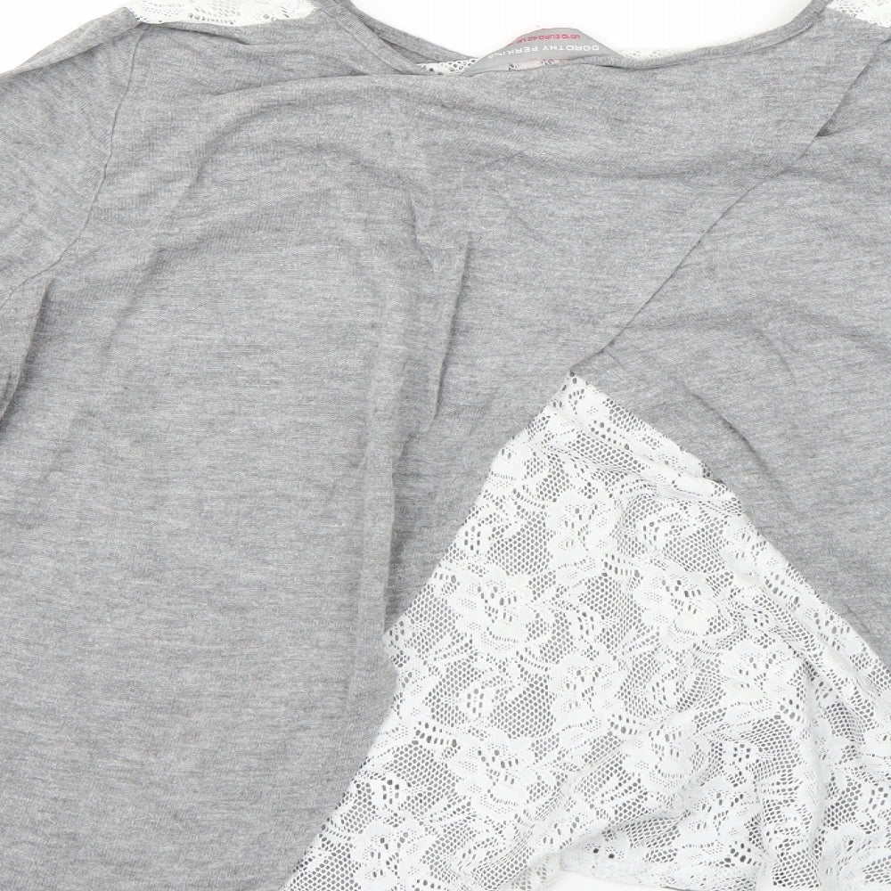 Dorothy Perkins Womens Grey Pullover Jumper Size 14