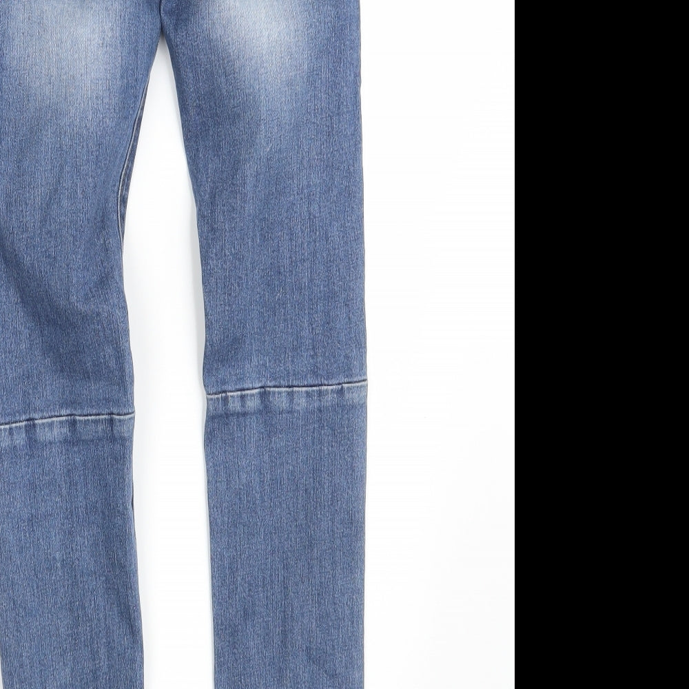 Pull & Bear Womens Blue Denim Skinny Jeans Size 26 in L29 in
